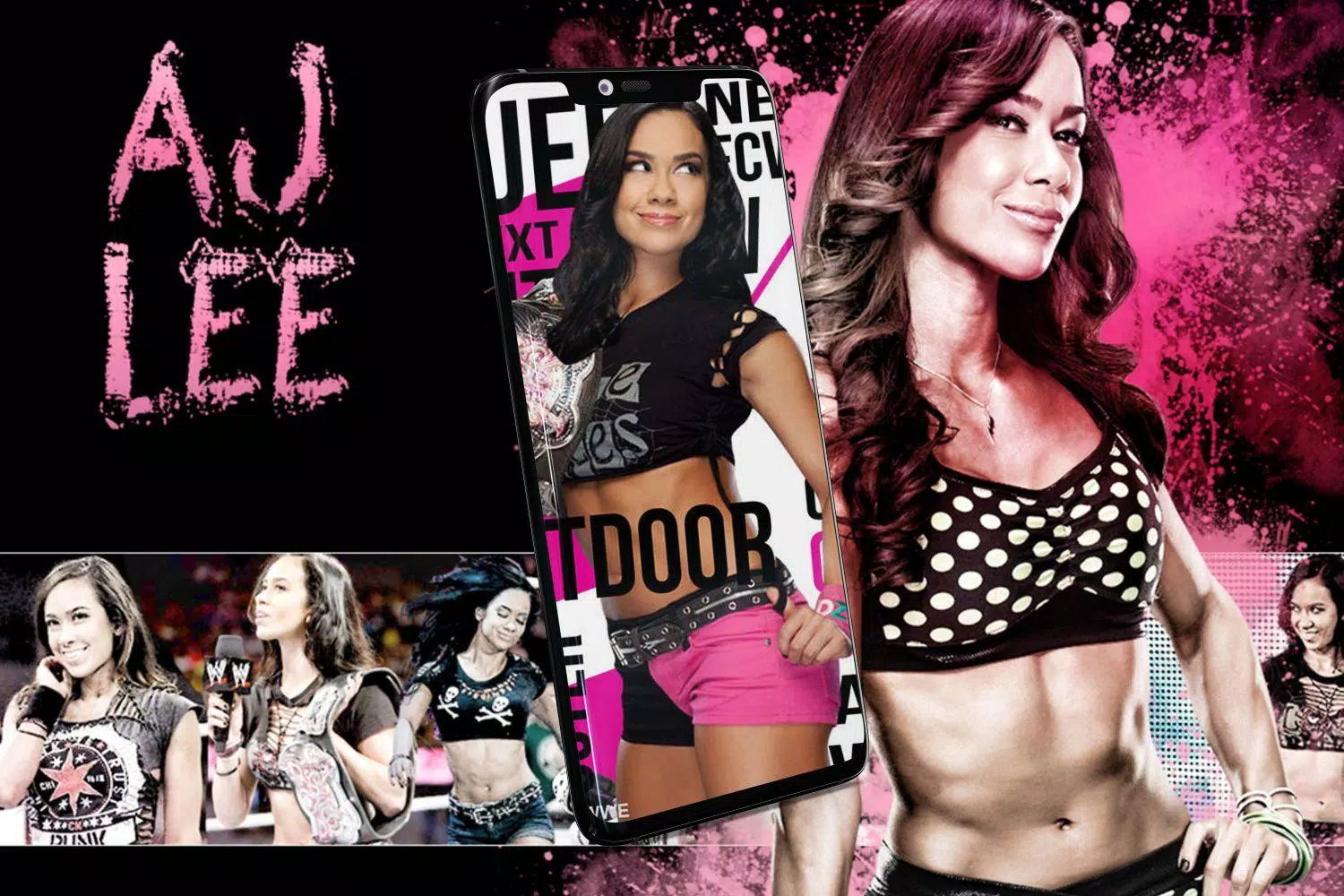 Wwe aj lee wallpaper apk fãr android herunterladen