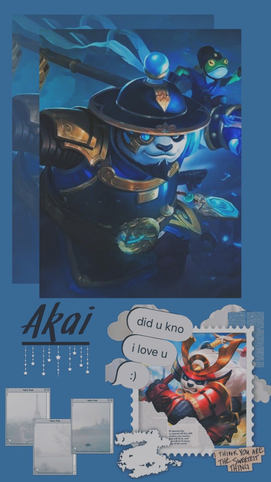 Akai mobile legend wallpaper aesthetic wallpaper ponsel lucu animasi d estetika biru