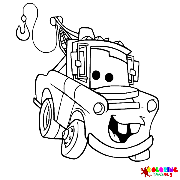 Mater coloring pages