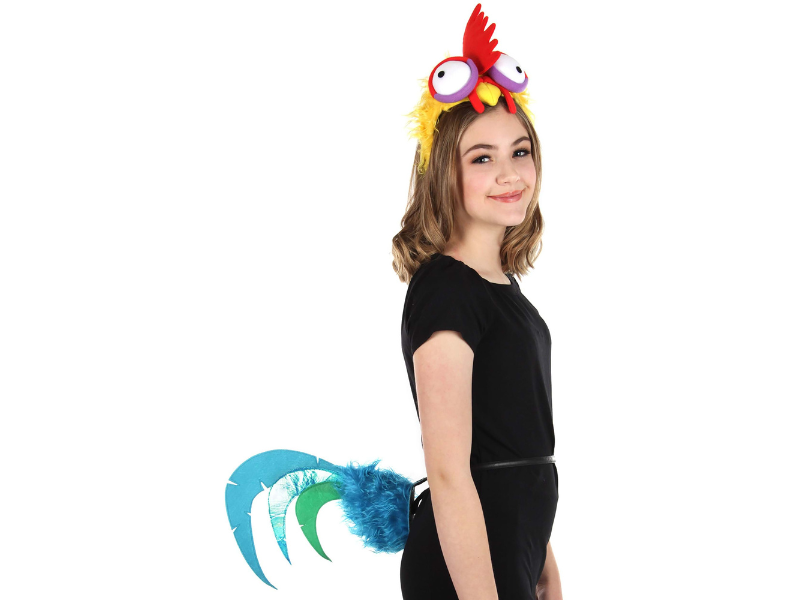 Disney moana hei hei headband tail rooster costume accessory kit for kids and adults standard clothing shoes jewelry