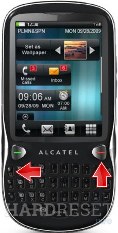 Factory reset alcatel ot