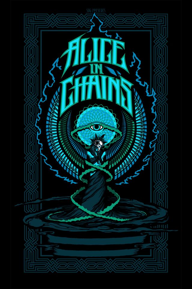 Alice in chains iphone wallpaper cuteiphonewallpaperstumblr iphonewallpapersk iphonewall rock poster art rock band posters concert poster art