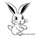 White rabbit coloring pages