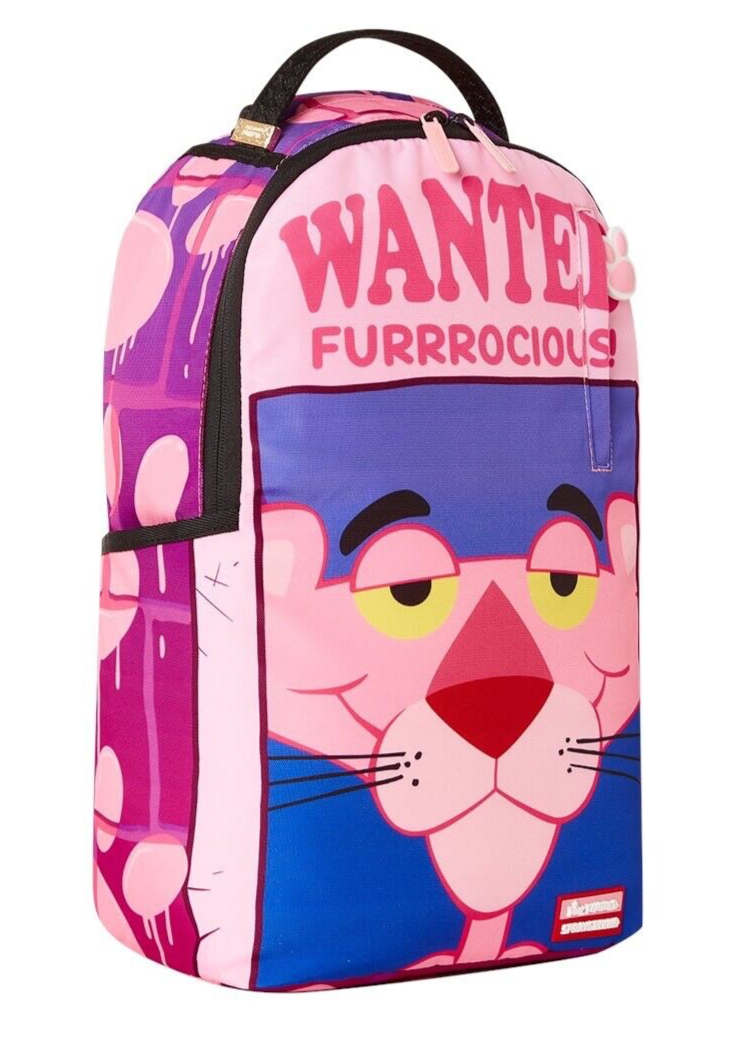 Sprayground pink backpack panther books bag sharkmouth back to school rare nwt