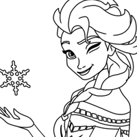 Printable frozen coloring pages