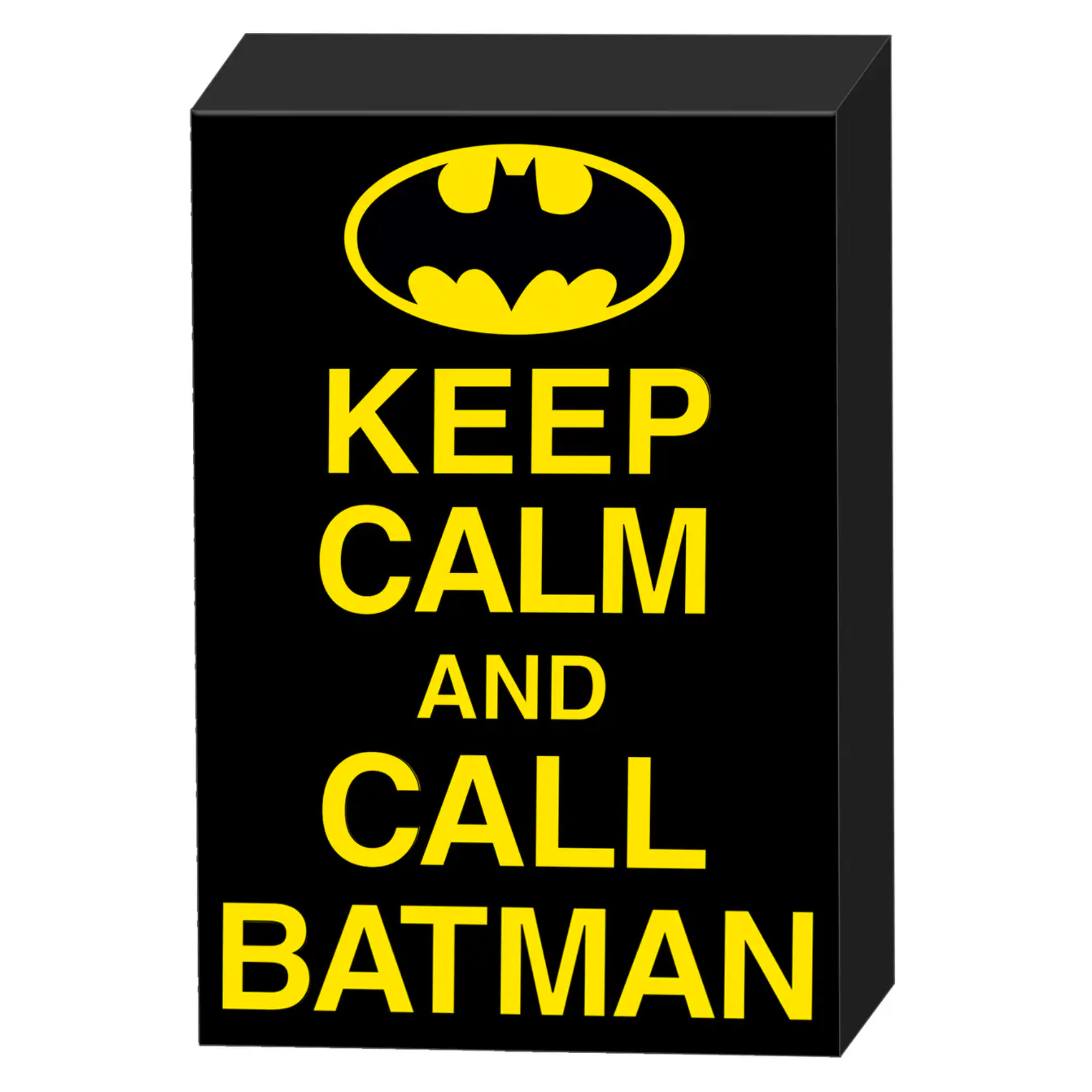 Dc ics batman keep calm x x box sign wall art â the pink a la mode