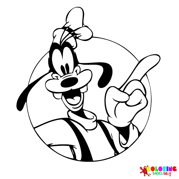 Goofy coloring pages all free printable