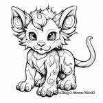 Fantasy animal coloring pages