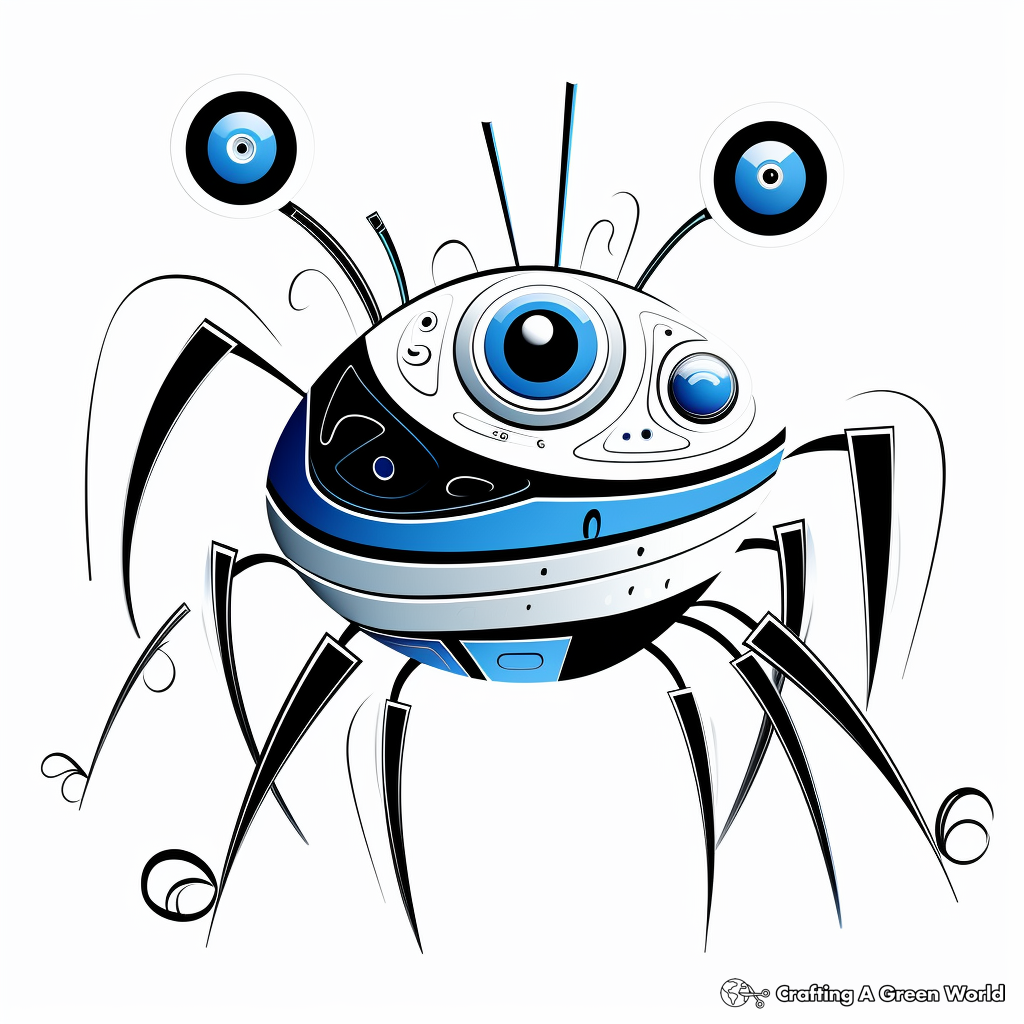 Blue crab coloring pages