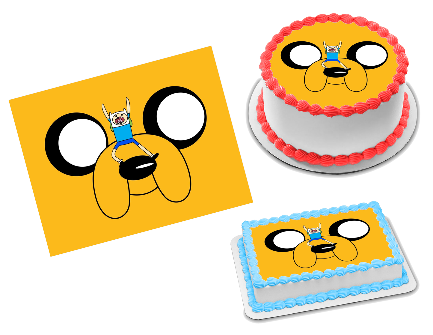 Adventure time edible image frosting sheet sizes â sweet custom creations