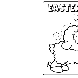 Easter card coloring pages printable for free download