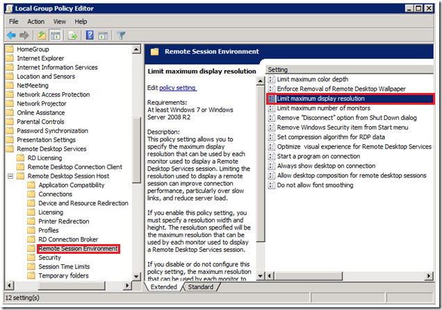 Using multiple monitors in remote desktop session