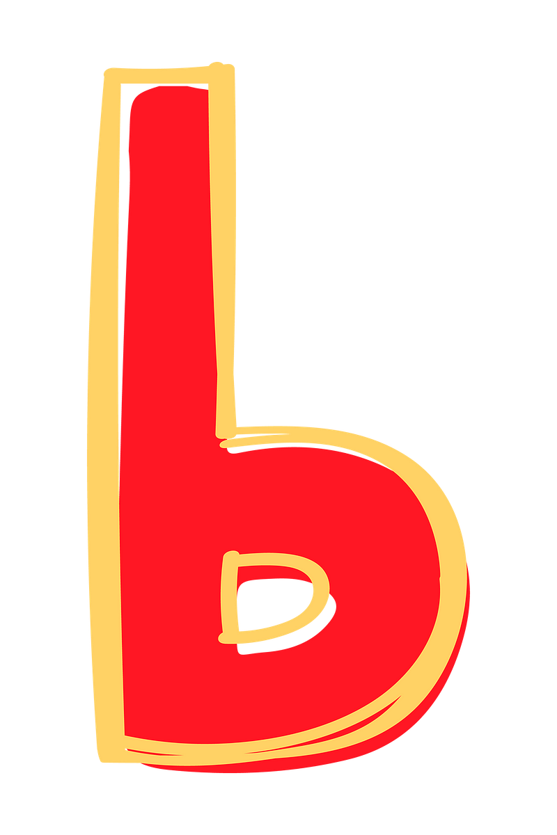 B letter doodle alphabet typography images free photos png stickers wallpapers backgrounds