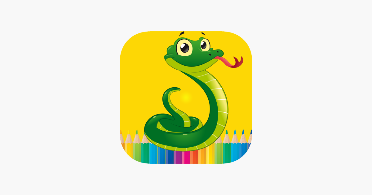 Snake drawings coloring books for kids on the app store