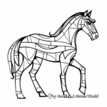 H is for horse coloring pages