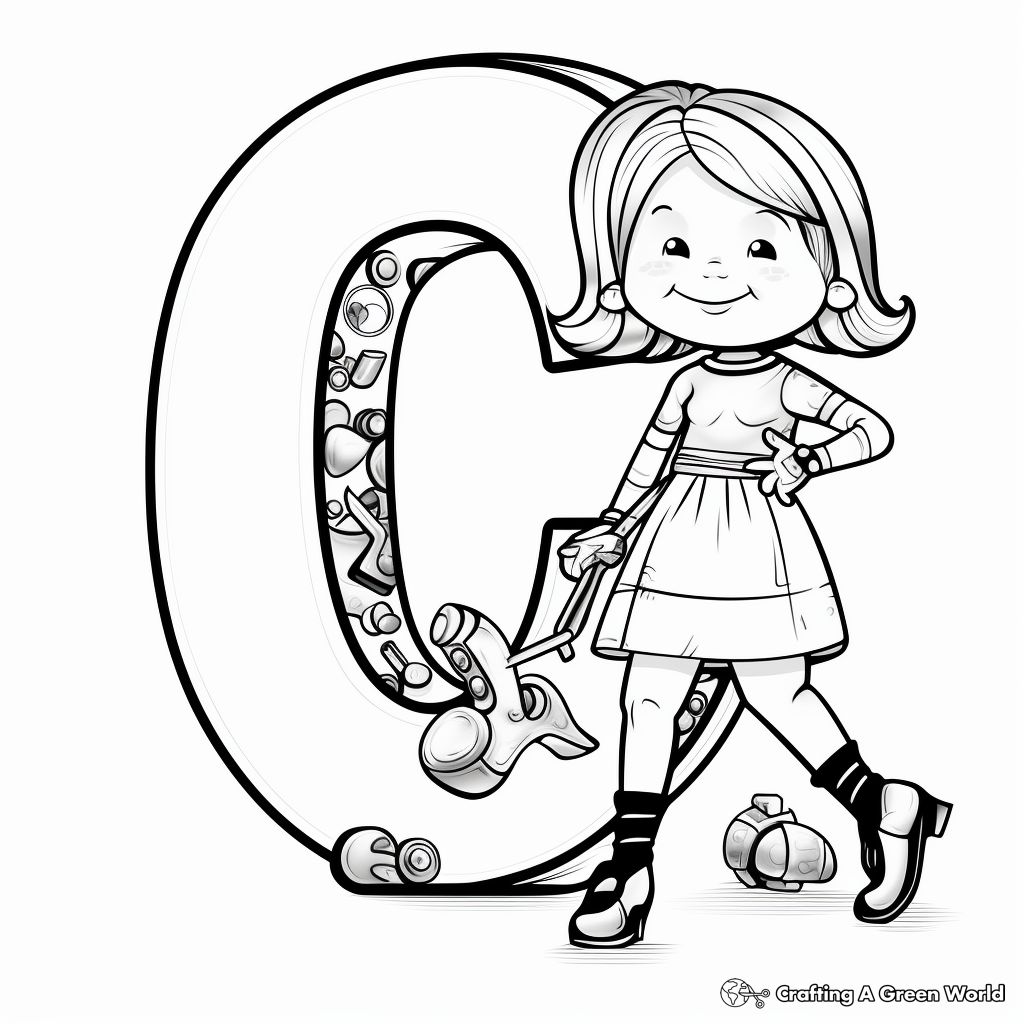 Q is for queen coloring pages