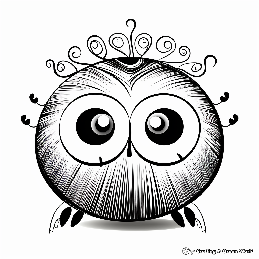 L is for ladybug coloring pages