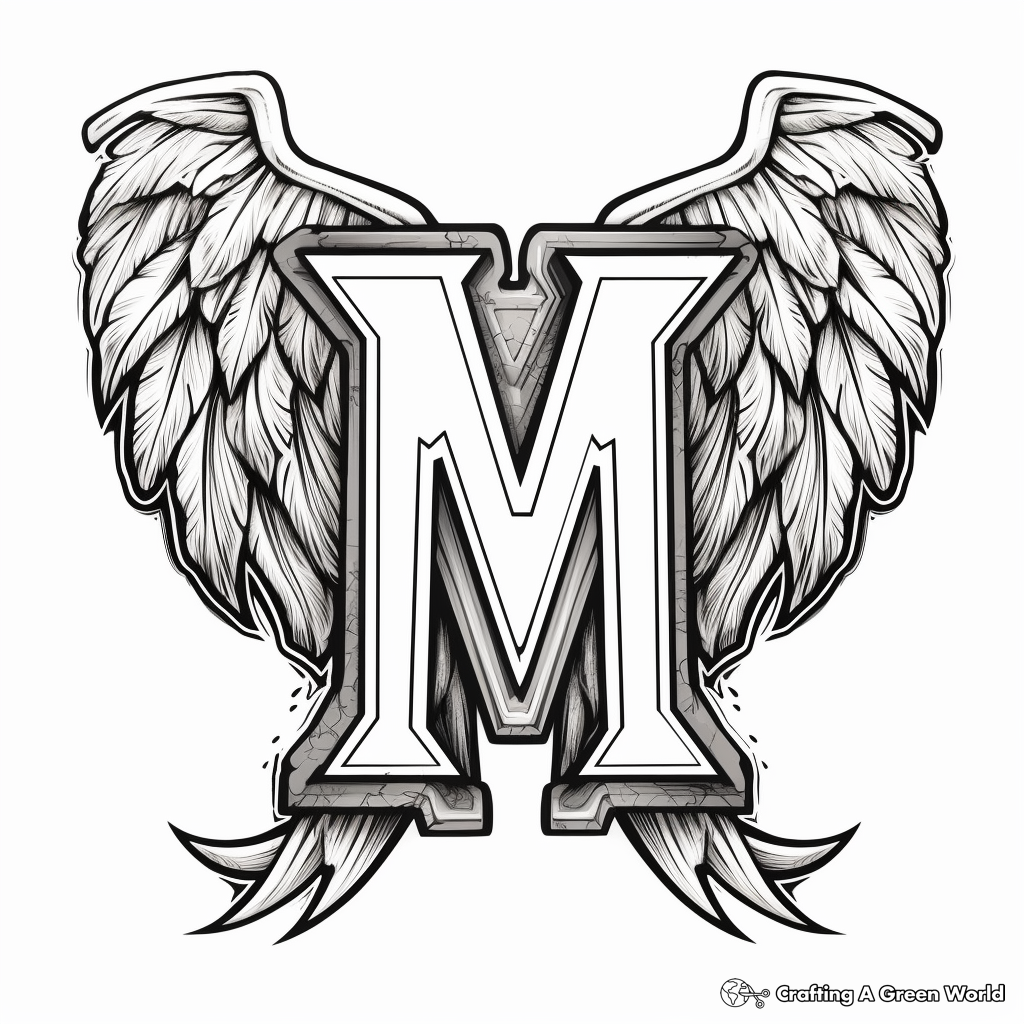 Letter m coloring pages