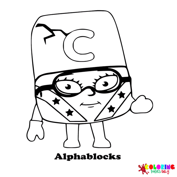 Alphablocks coloring pages