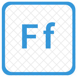 Alphabet f icons