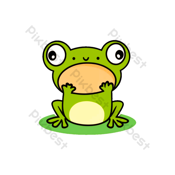 Little frog illustration png png images psd free download