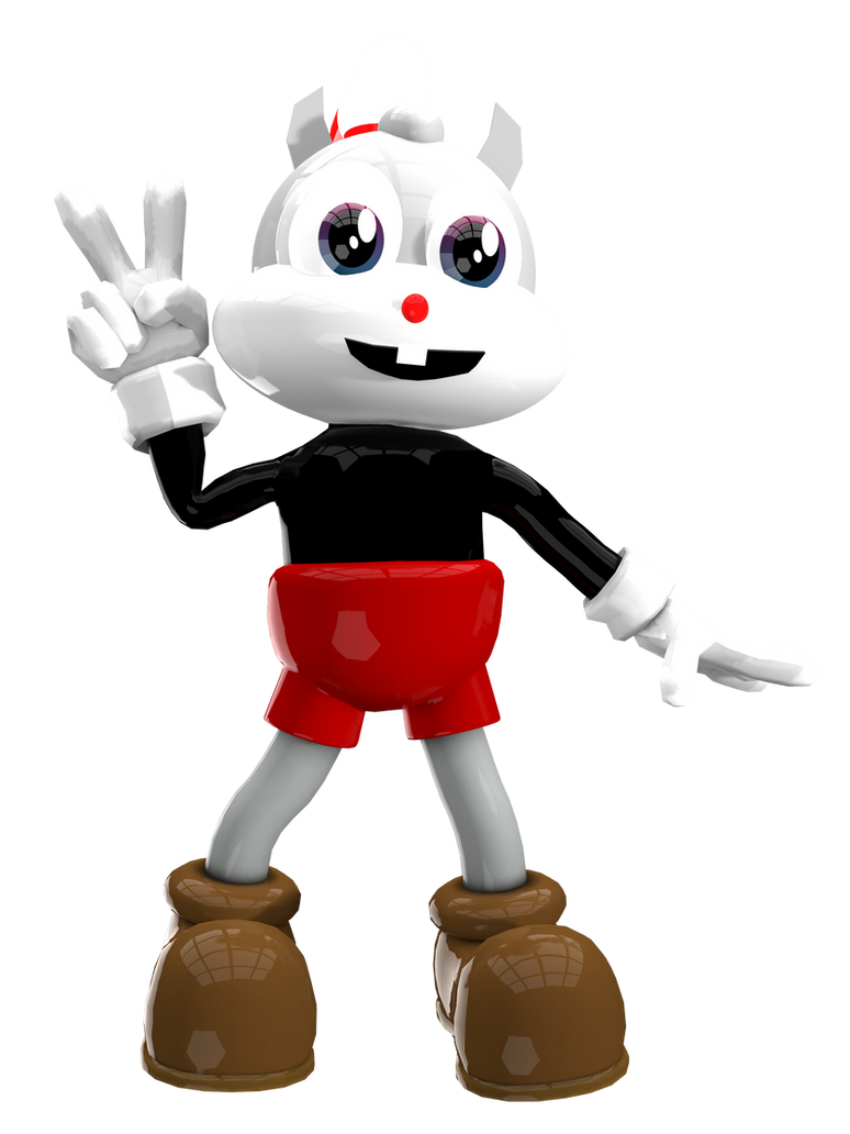 Alvin cuphead chipmunk acc peace finger by denzelabaya on