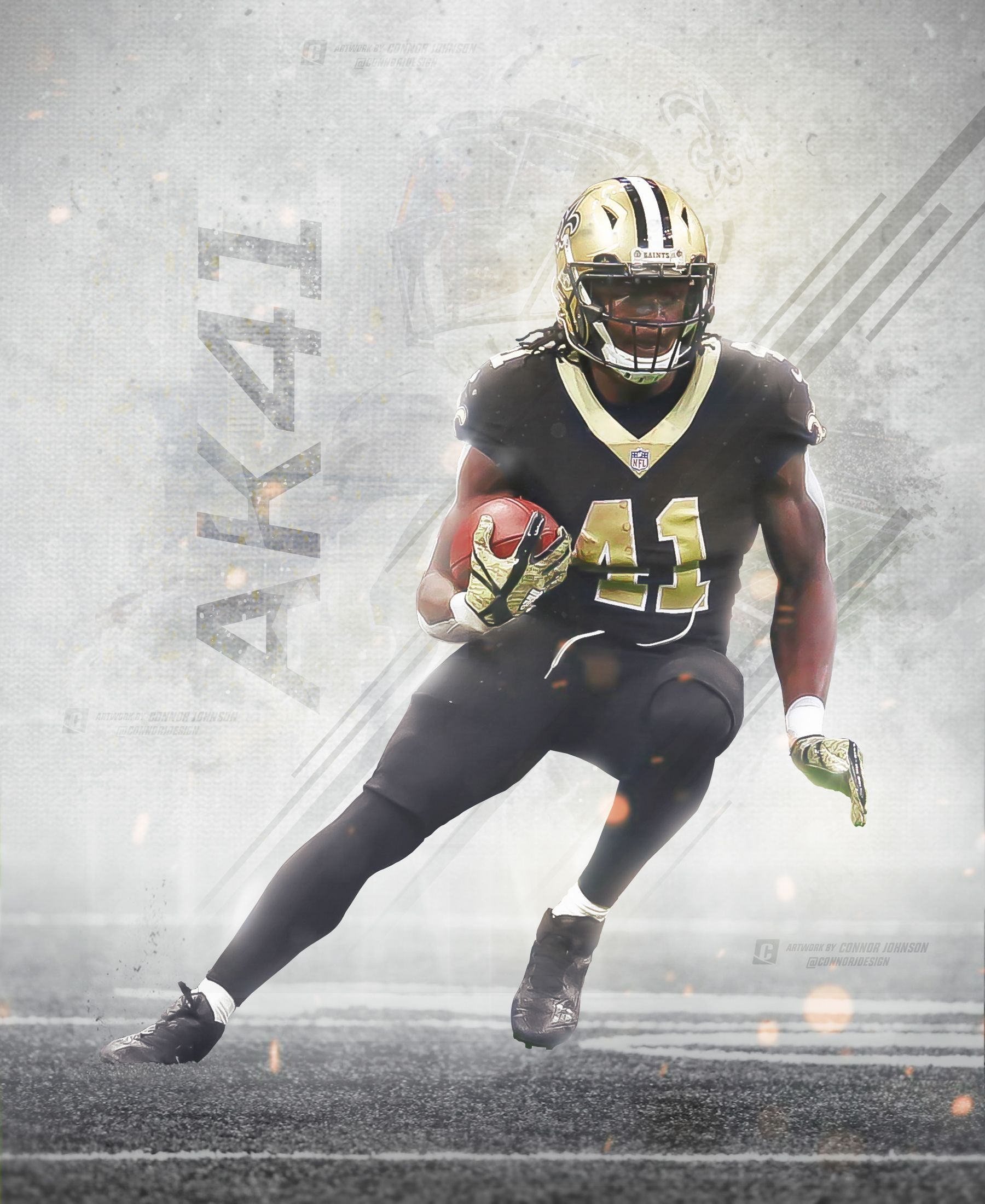 Lids Alvin Kamara New Orleans Saints Highland Mint 13'' x 13'' Jersey  Number Frame