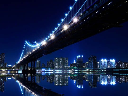 Free beautiful cityscape wallpapers cityscape wallpaper night city bridge wallpaper