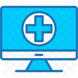 Online emergency service colored outline icons