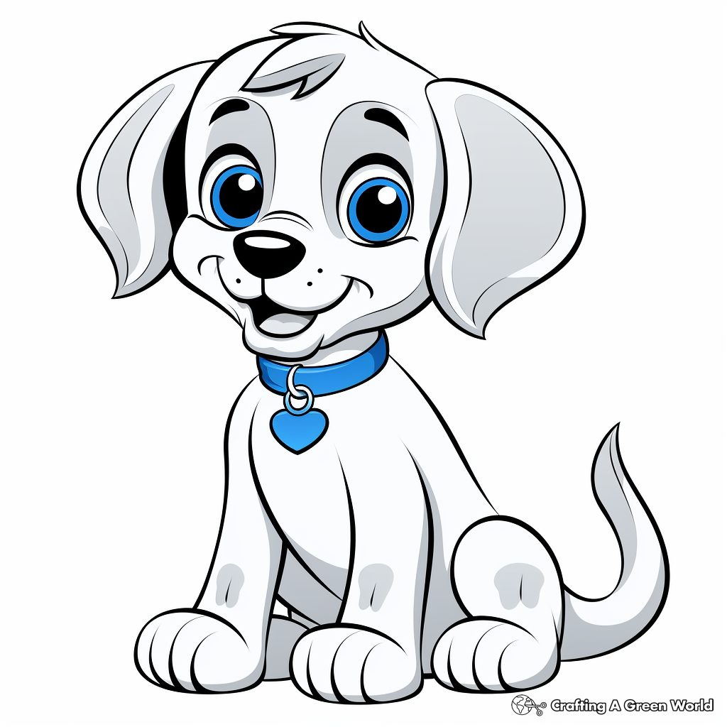 Blue dog coloring pages