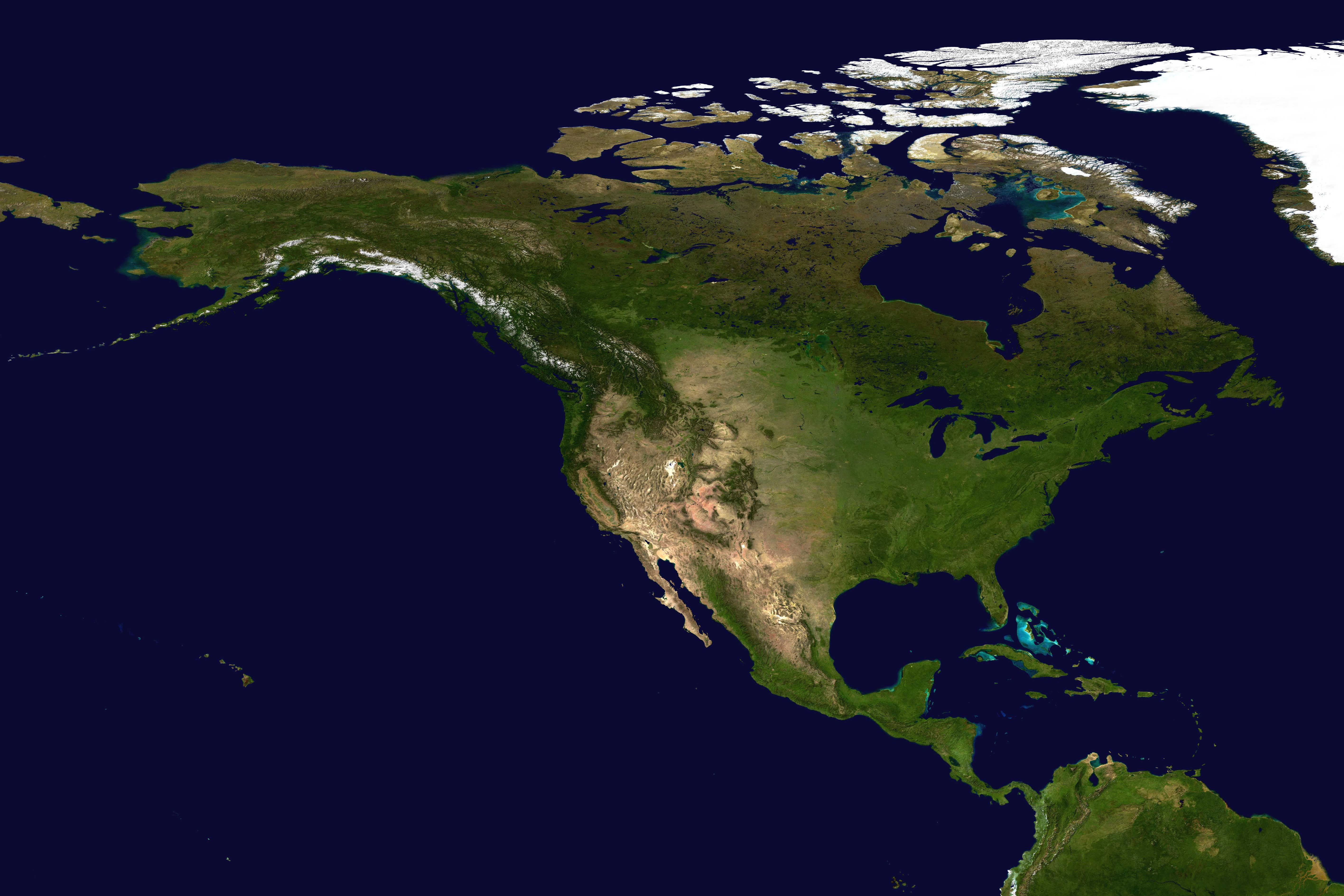 K sea earth north america satellite photo