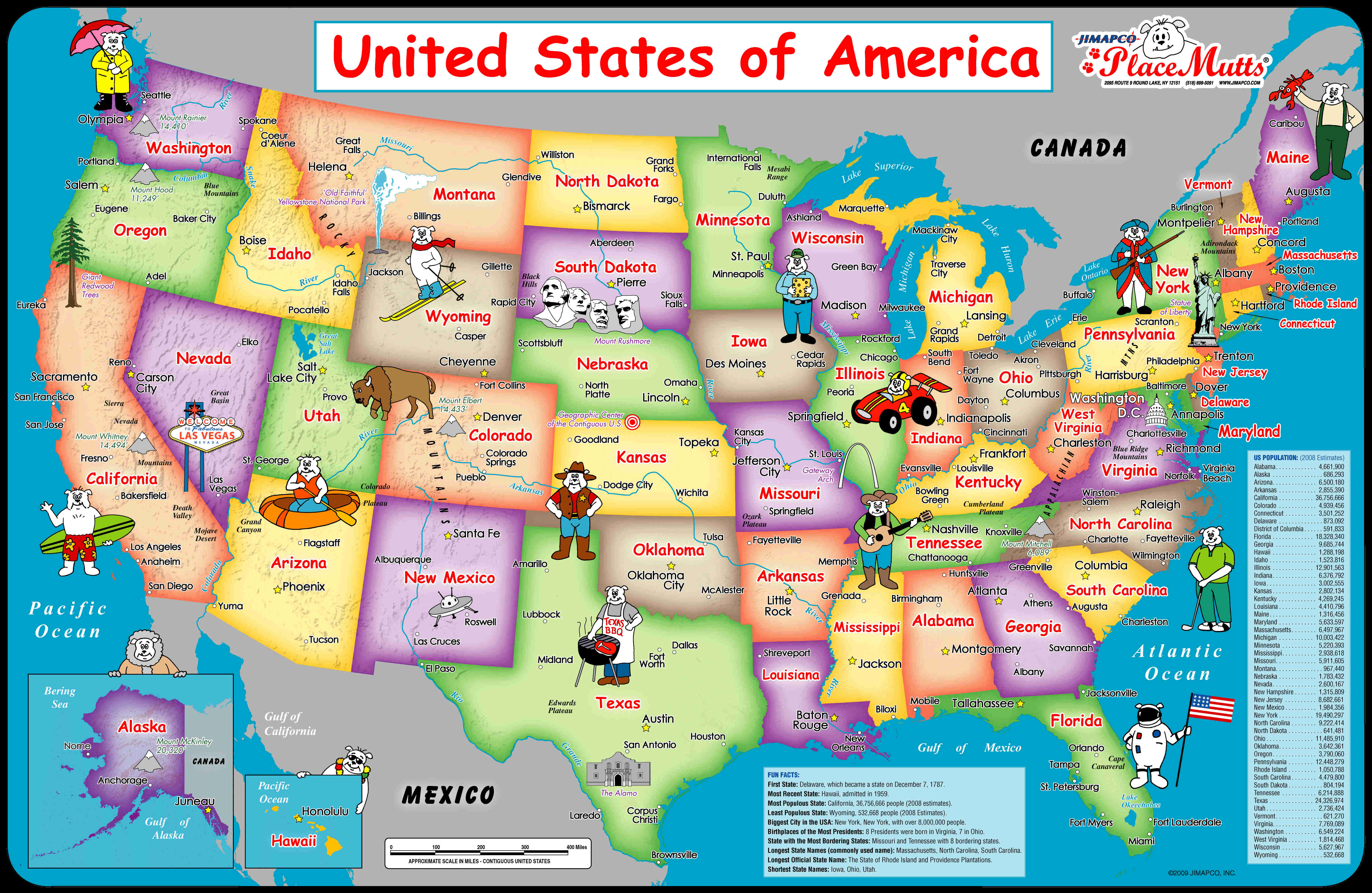 Map of the usa k ultra hd paper