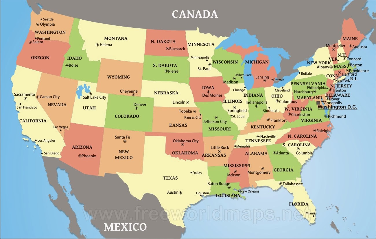 Usa map hd wallpaper