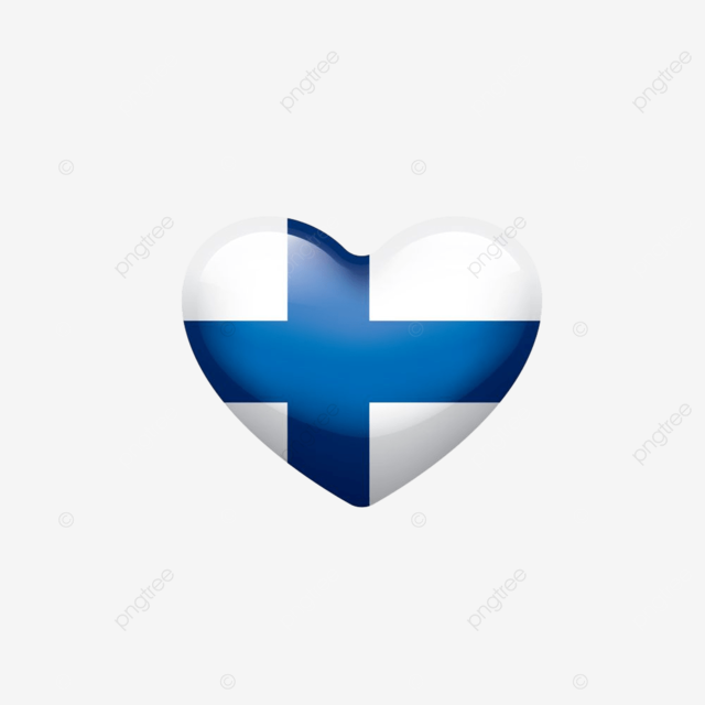 Finland flag clipart transparent background finland national flag location heart isolated on europe png image for free download