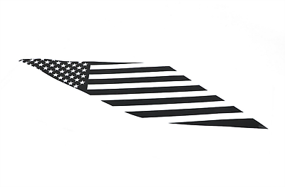 Black rear quarter window decals sticker trim cover for chevy equinox us flag