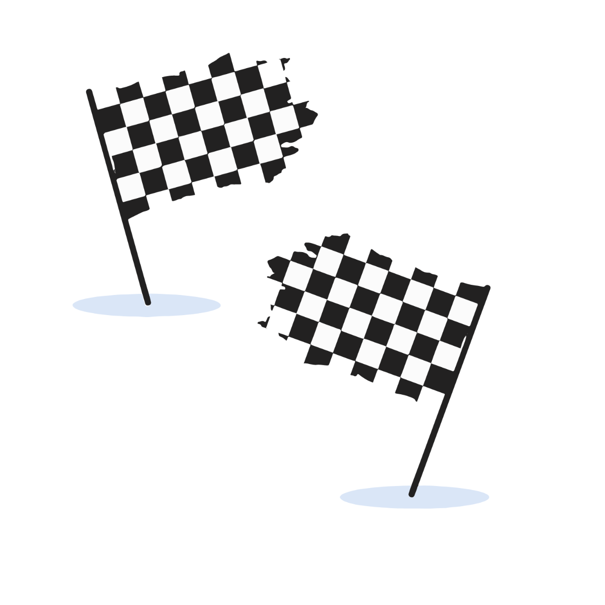 Free checkered flag vector