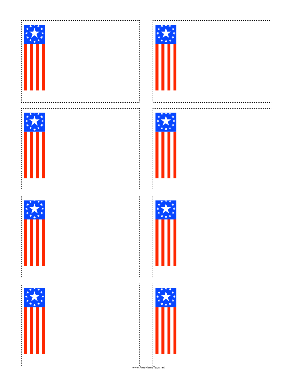 Flag name tag template download printable pdf