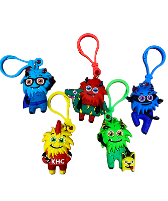 Amerin heart association kids heart challenge heart heros monsters key chains