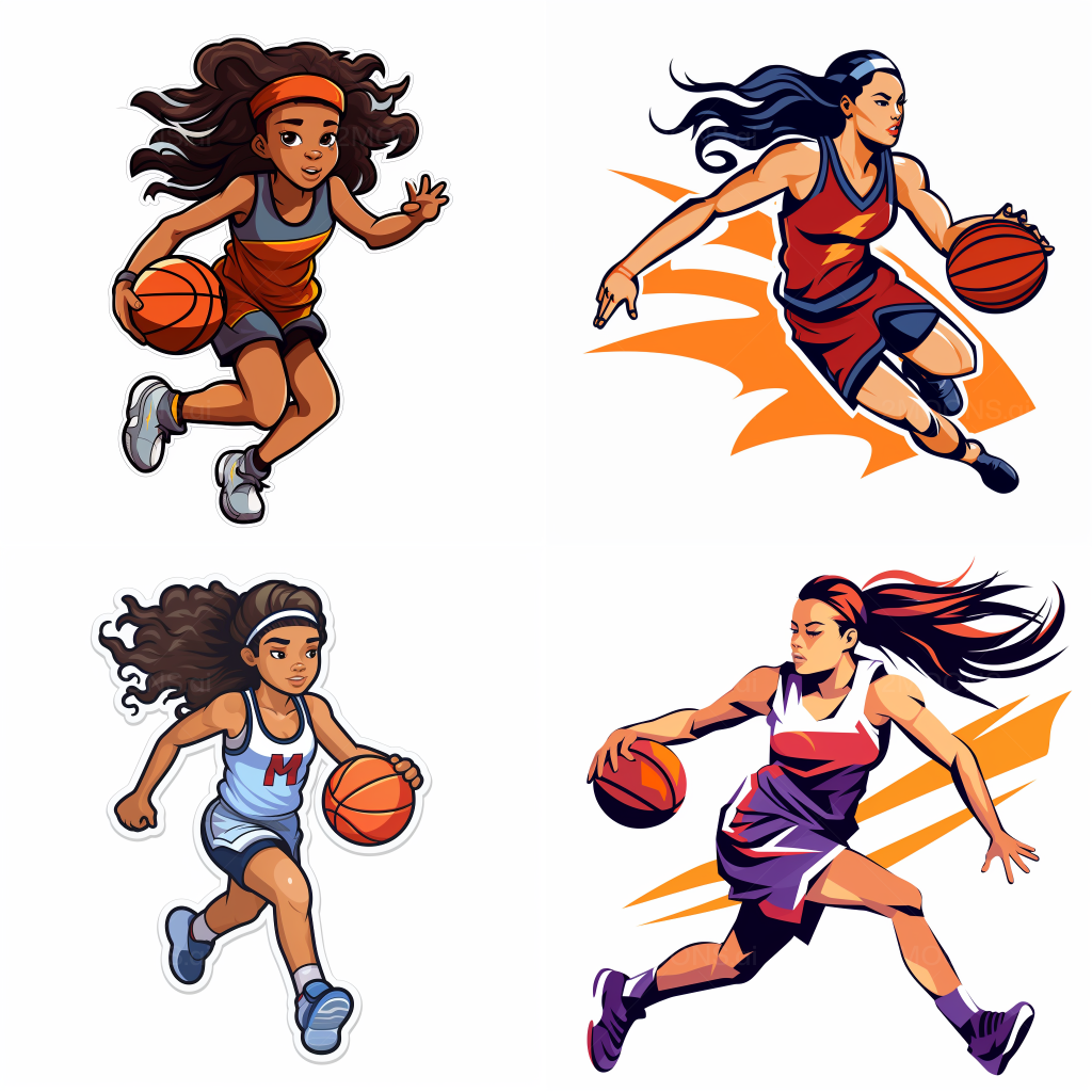 Free photo prompt blue basketball retro sticker set ð