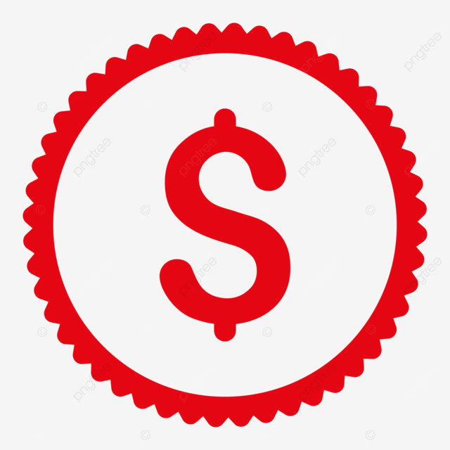 Dãlar plano color rojo sello redondo icono mercado png dibujos dãlar americano dinero americano png imagen para dcarga gratuita