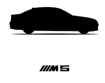 Bmw e m car silhouette vector svg pdf png