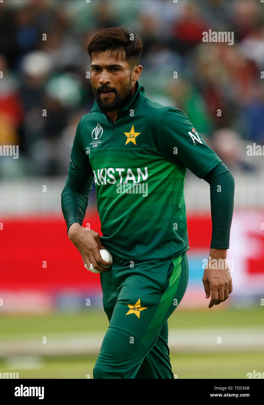 Taunton uk th june world cup cricket australia versus pakistan mohammad amir of pakistan credit action plus sports images live news stock photo