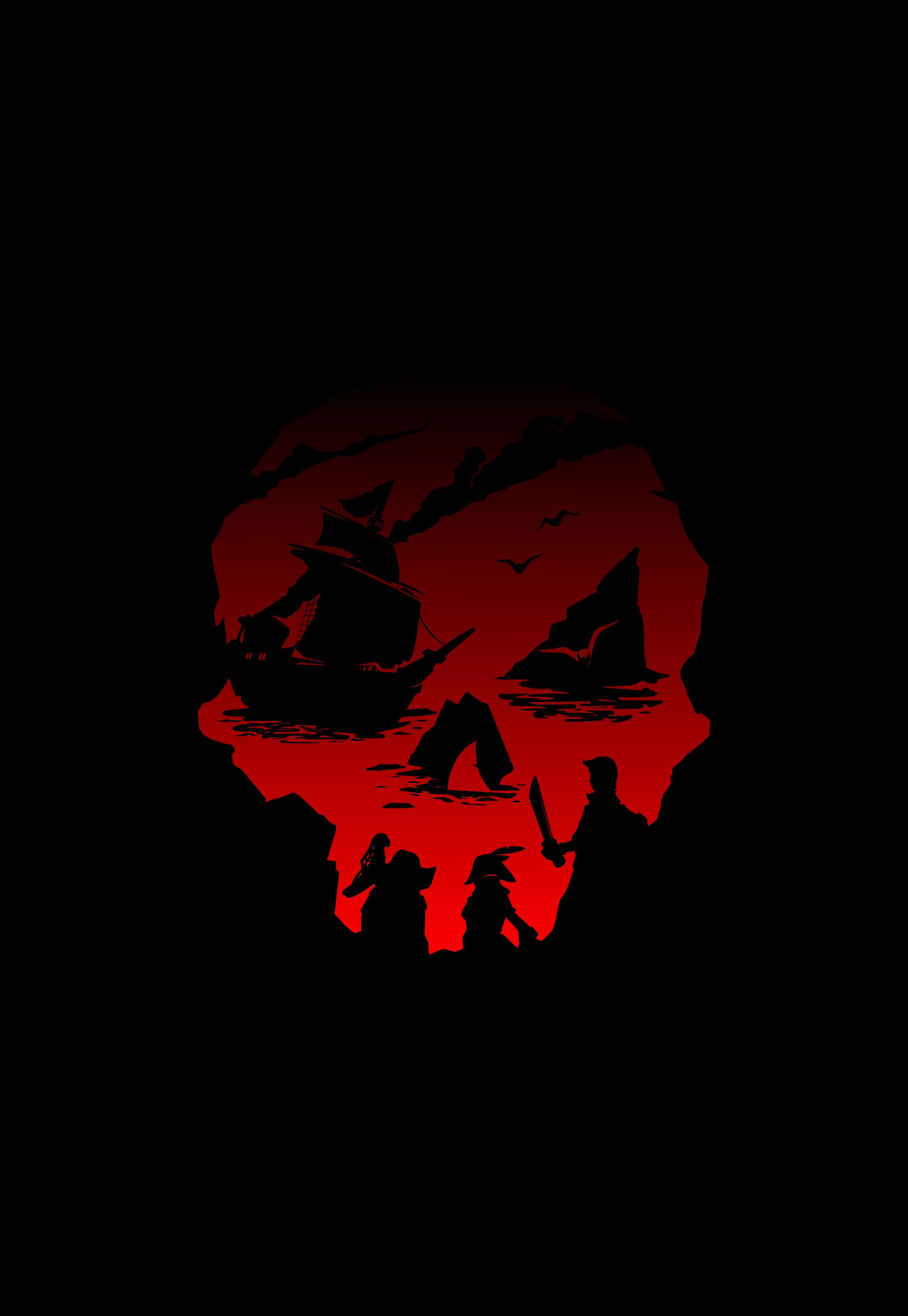 Sea of thieves black background k wallpaper hdwallpaper desktop sea of thieves sea of thieves game gamg wallpapers