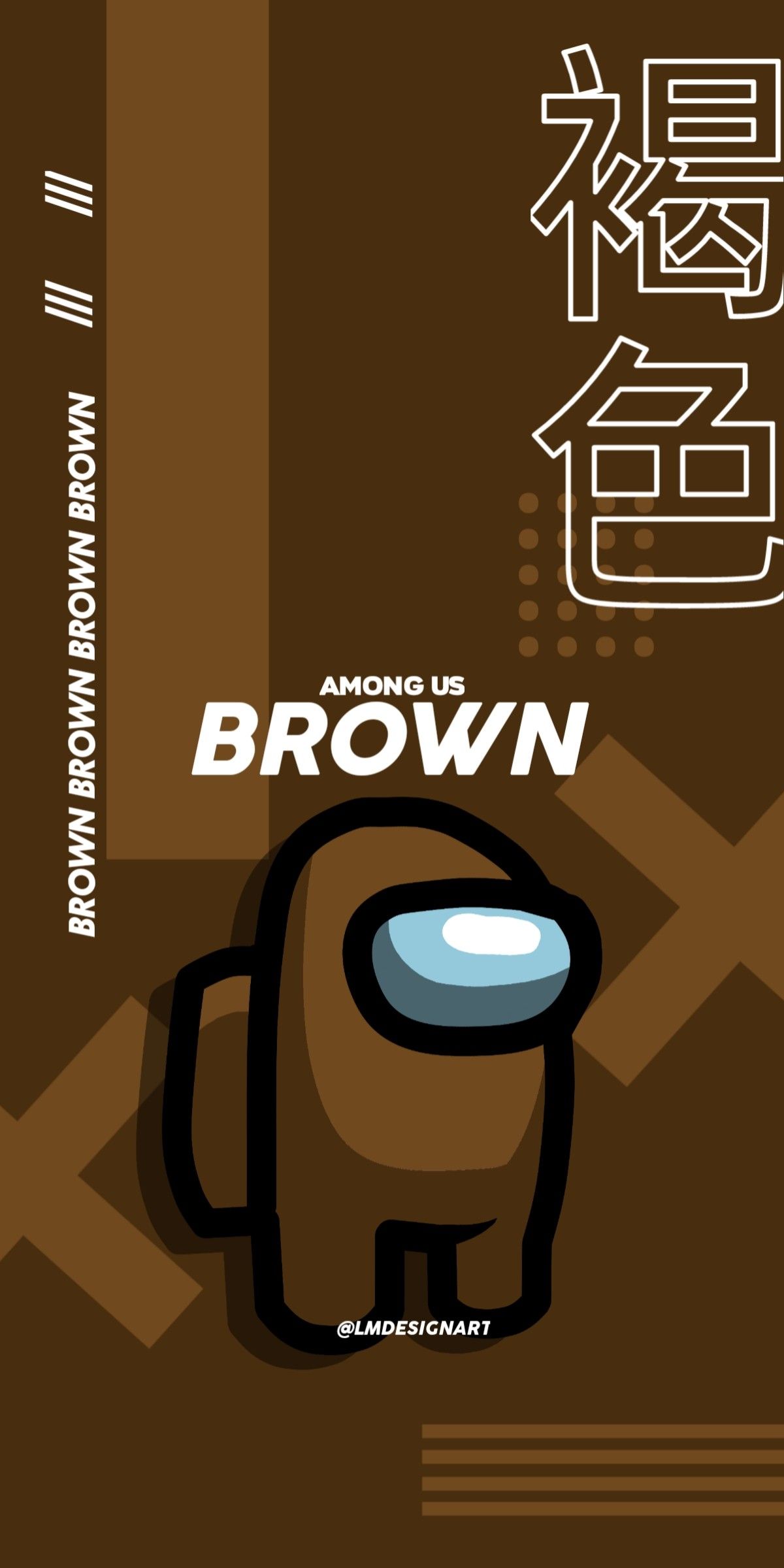 Among us brown wallpaper kartun kartun foto abstrak