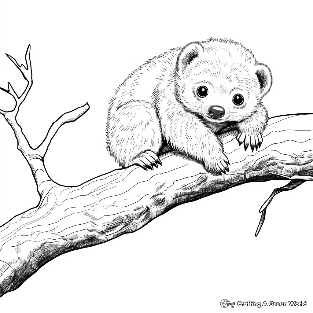 Sloth coloring pages