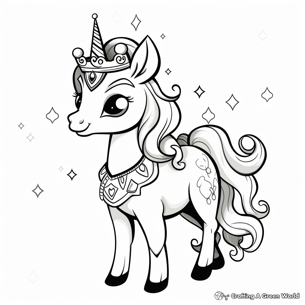 Pugicorn coloring pages