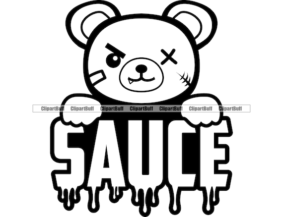 Sauce gangster hustle teddy bear scar face mafia boss trap