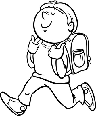 Body pillow boy grade student coloring page