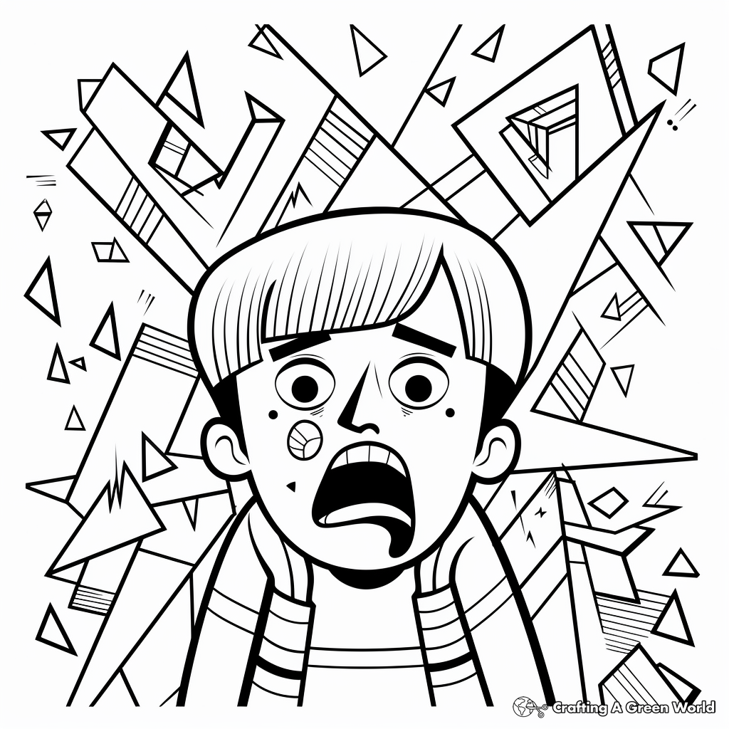 Anxiety coloring pages