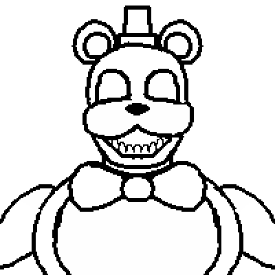 Pixel art freddy base x pixel by herobrine